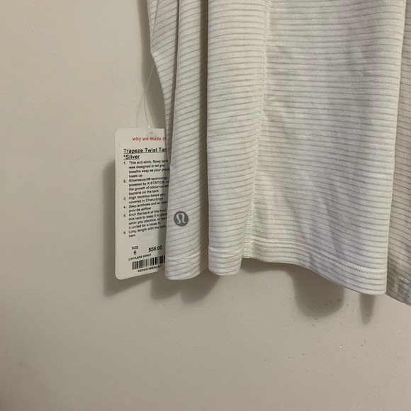 lululemon Trapeze Twist Tank *Silver - Picture 7 of 7